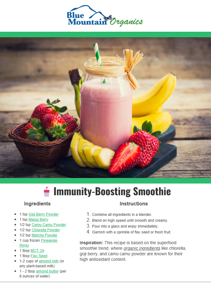 Superfood Recipes promo